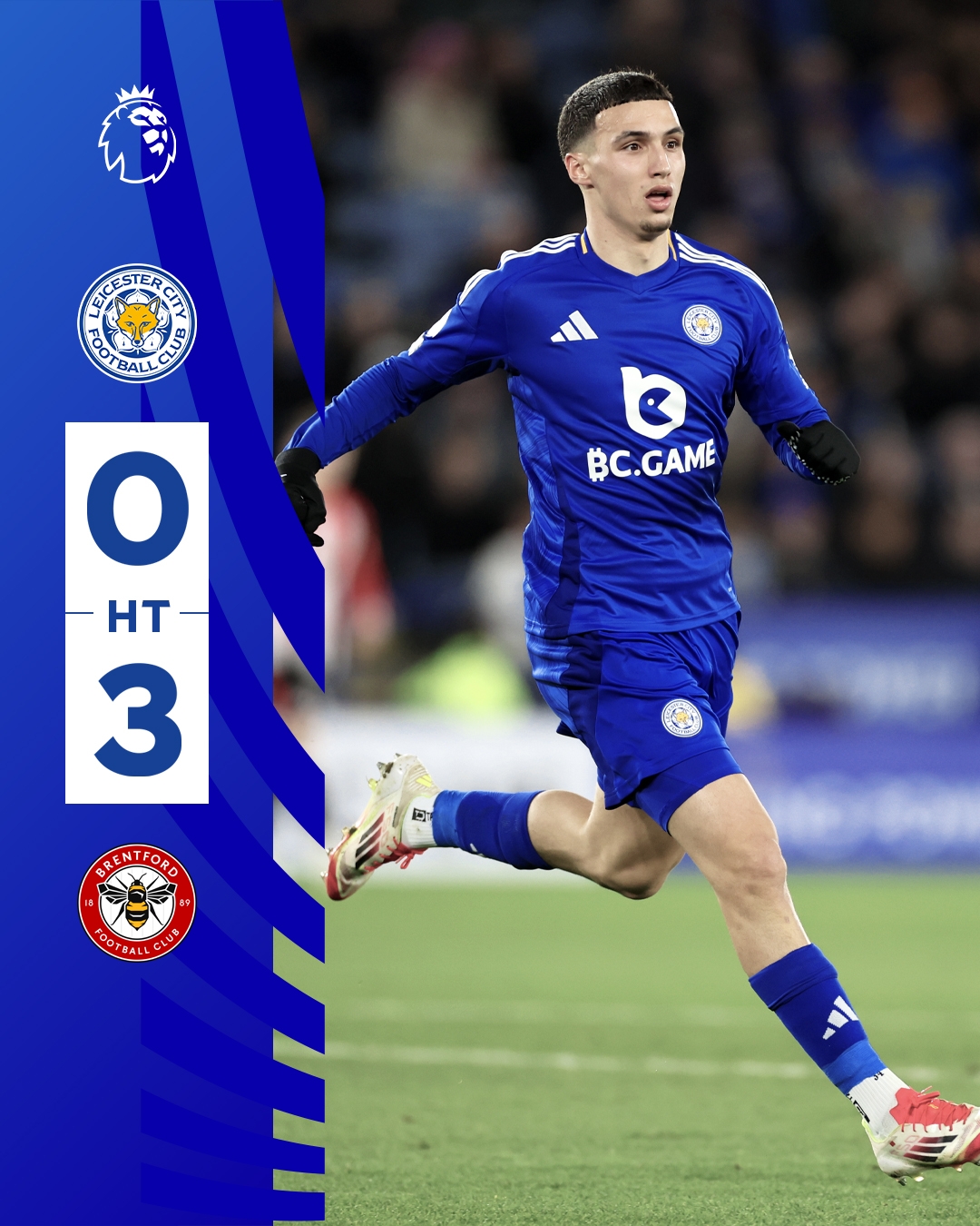  半場(chǎng)0-3！萊斯特若不進(jìn)球輸球，將主場(chǎng)6連敗0進(jìn)球創(chuàng)歷史最糟戰(zhàn)績(jī)
