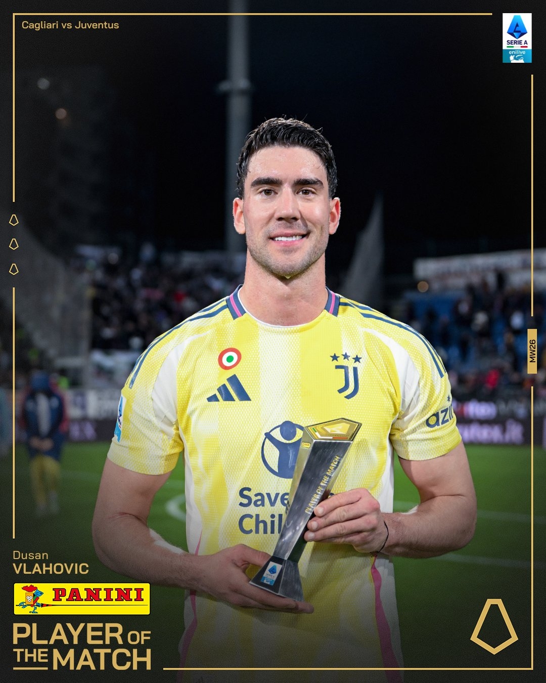  打進致勝進球！弗拉霍維奇當選尤文1-0卡利亞里全場最佳球員