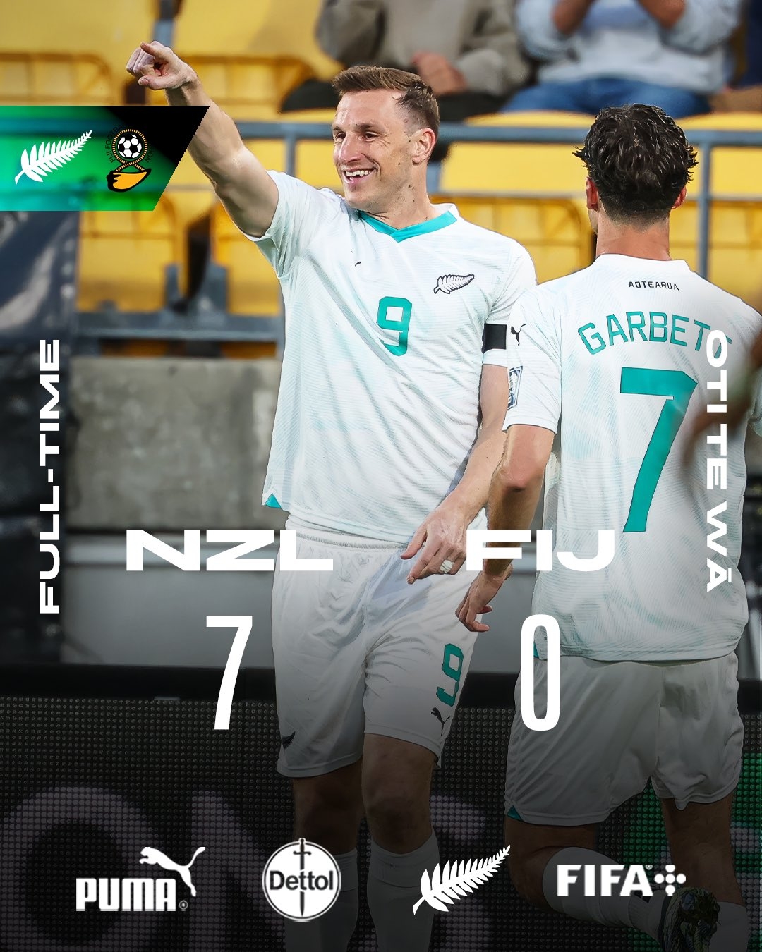  距世界杯一步之遙！新西蘭7-0進(jìn)大洋洲決賽，其FIFA排名高國足1位