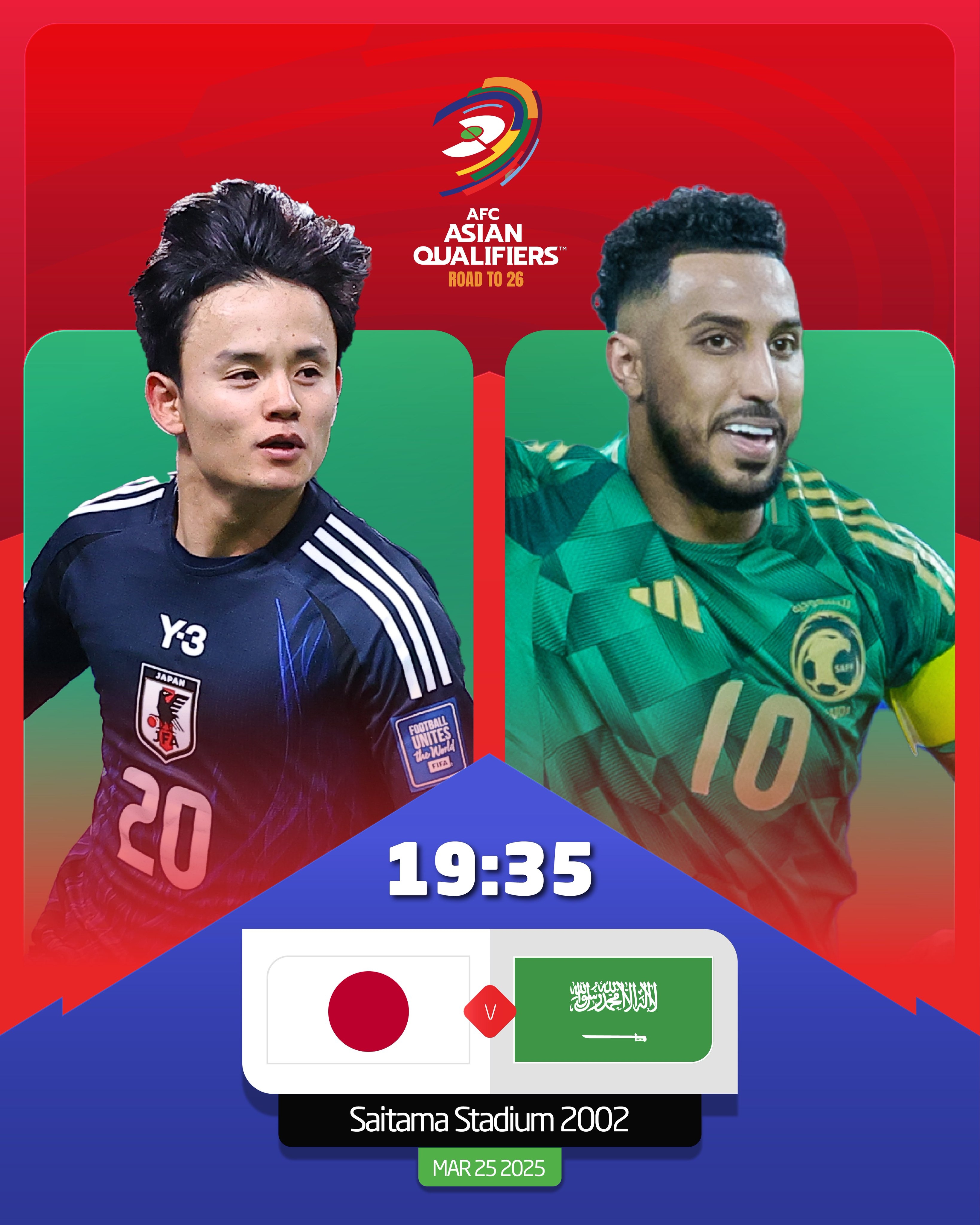  日本vs沙特首發(fā)：久保建英、前田大然、遠(yuǎn)藤航出戰(zhàn)，多薩里先發(fā)
