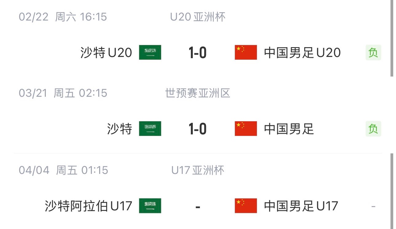  國(guó)字號(hào)三遇沙特！國(guó)少U17亞洲杯首戰(zhàn)對(duì)陣沙特，此前國(guó)足&國(guó)青均負(fù)